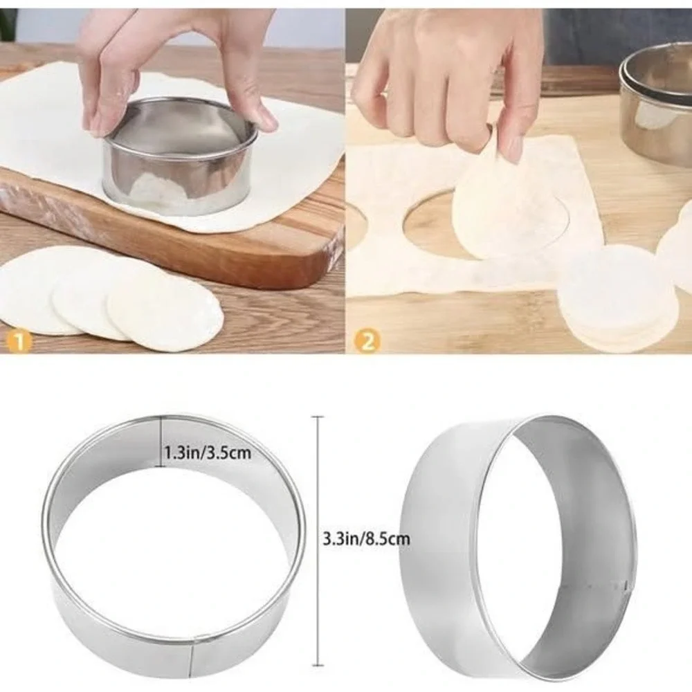 Automatic Dumpling Maker Kitchen Tool Set Stainless Steel‎ Cutters Dough Press
